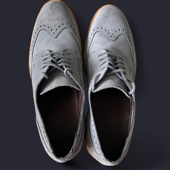 Cole Haan Men’s Grand Wingtip Oxfords – Grey, Men’s 10 - Picture 4 of 8